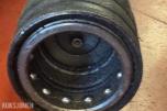 2023 Parker F12-182 hydraulikkmotor med tre monterte hydraulikkslanger og hurtigkoblinger